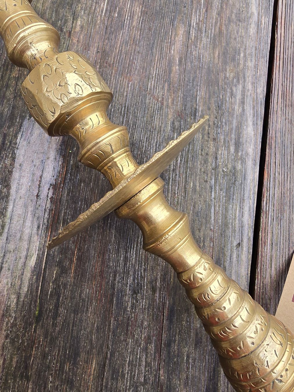 Kerzenständer: Messing-Kerzenständer, vintage, Marokko ANGEBOT – Gebraucht aus Romanshorn von Rachacha 8