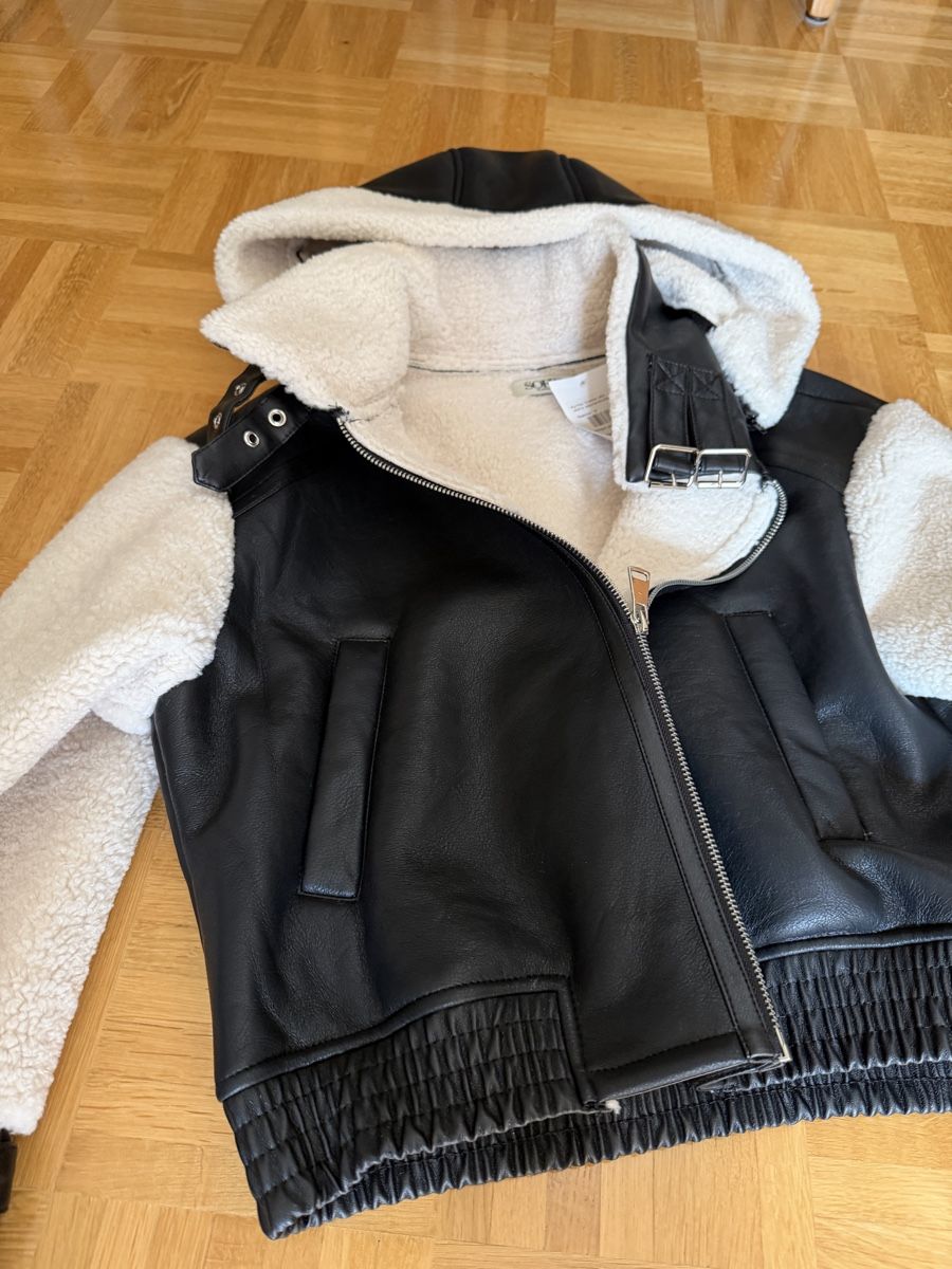 Vestes: Jacke Kunstleder mit Teddyfutter neu  – Neuf avec emballage d'origine à basel par kevinbasel92 1