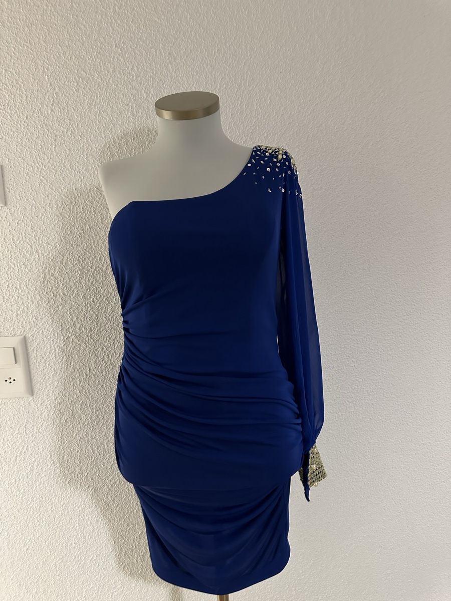 Vestiti: Elegantes blaues Abendkleid mit Strass – Usato da Buttikon SZ venduto da Dana2002 1