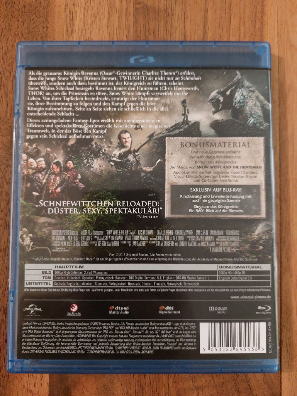 Tutti i DVDs: Blu Ray - Snow White & The Huntsman – Usato da Rheinfelden venduto da FilmAuktion 1