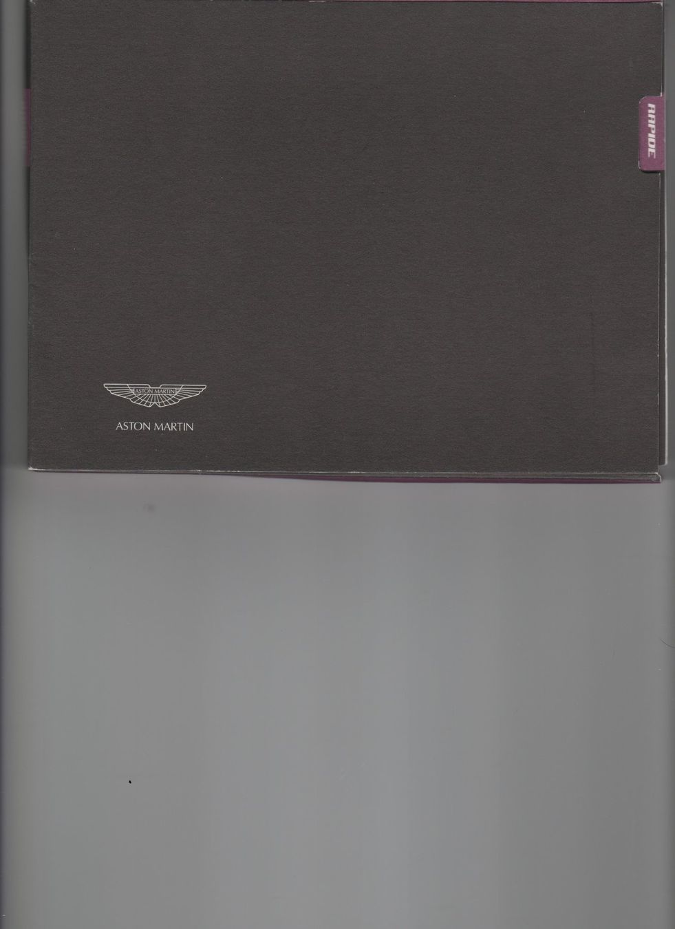 Aston Martin Documenti: Presseinformation Aston Martin Rapide – Usato da Corminboeuf venduto da corbay
