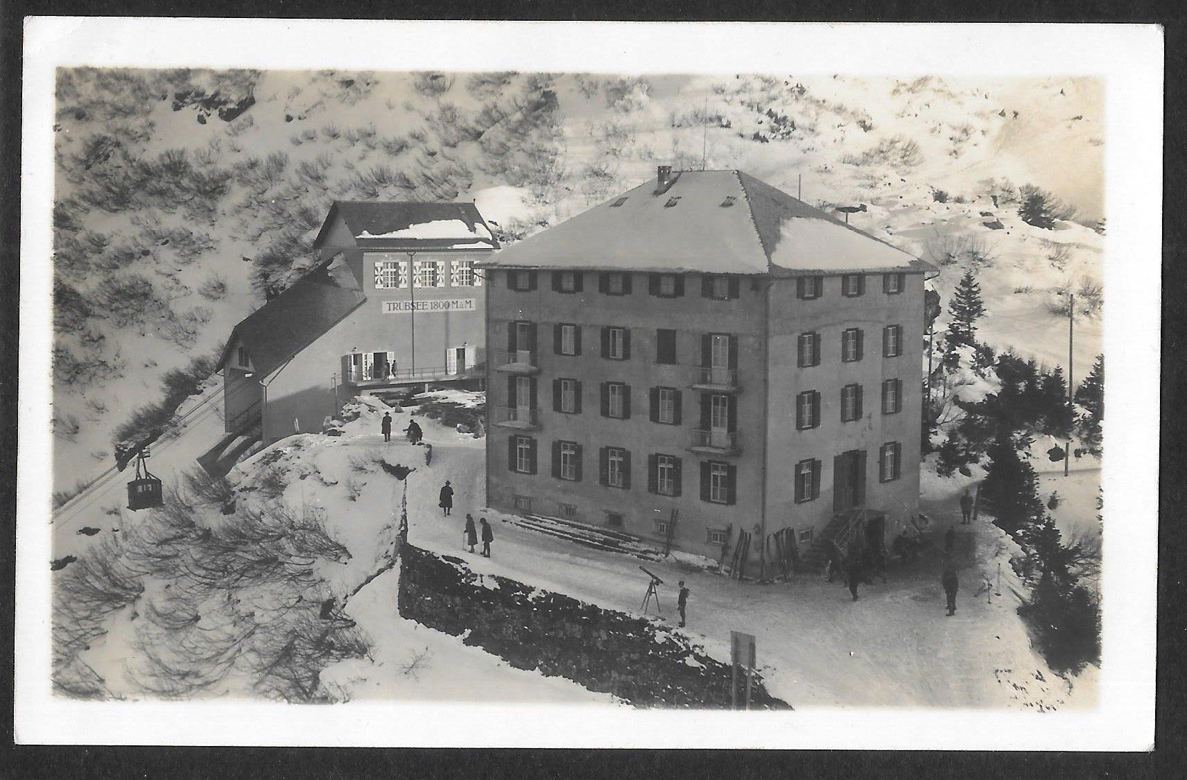 Cartoline postali: Engelberg Trübsee Wintersport 1928 – Usato da Olten venduto da clotaldi