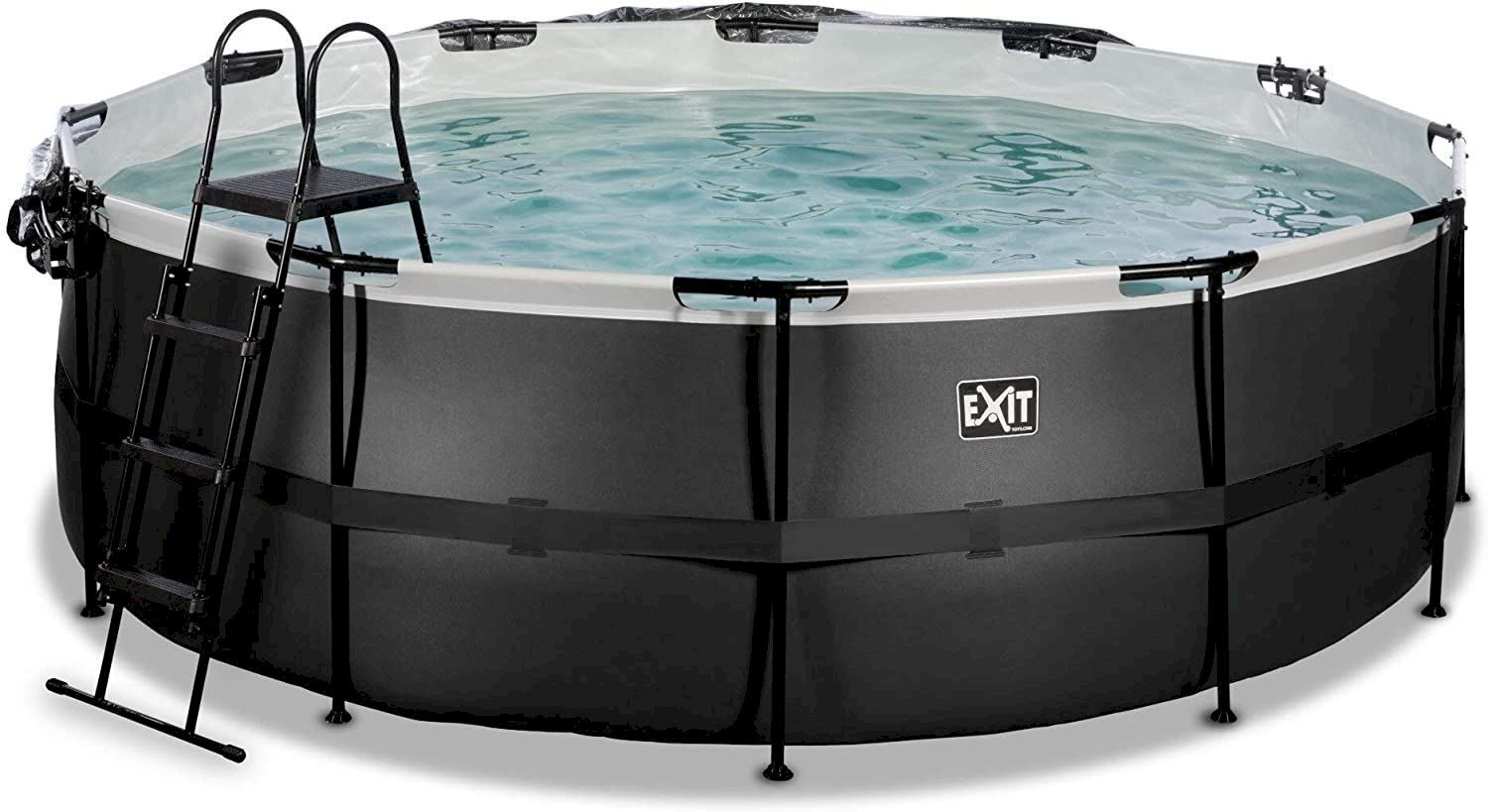Schwimmbad: EXIT Black Leather Pool ø427x122cm – Neu und originalverpackt aus Bottighofen von zaap 2