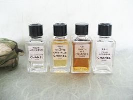 4 kleine Parfüm Flakon Miniaturen von Chanel– Lot Mini alt