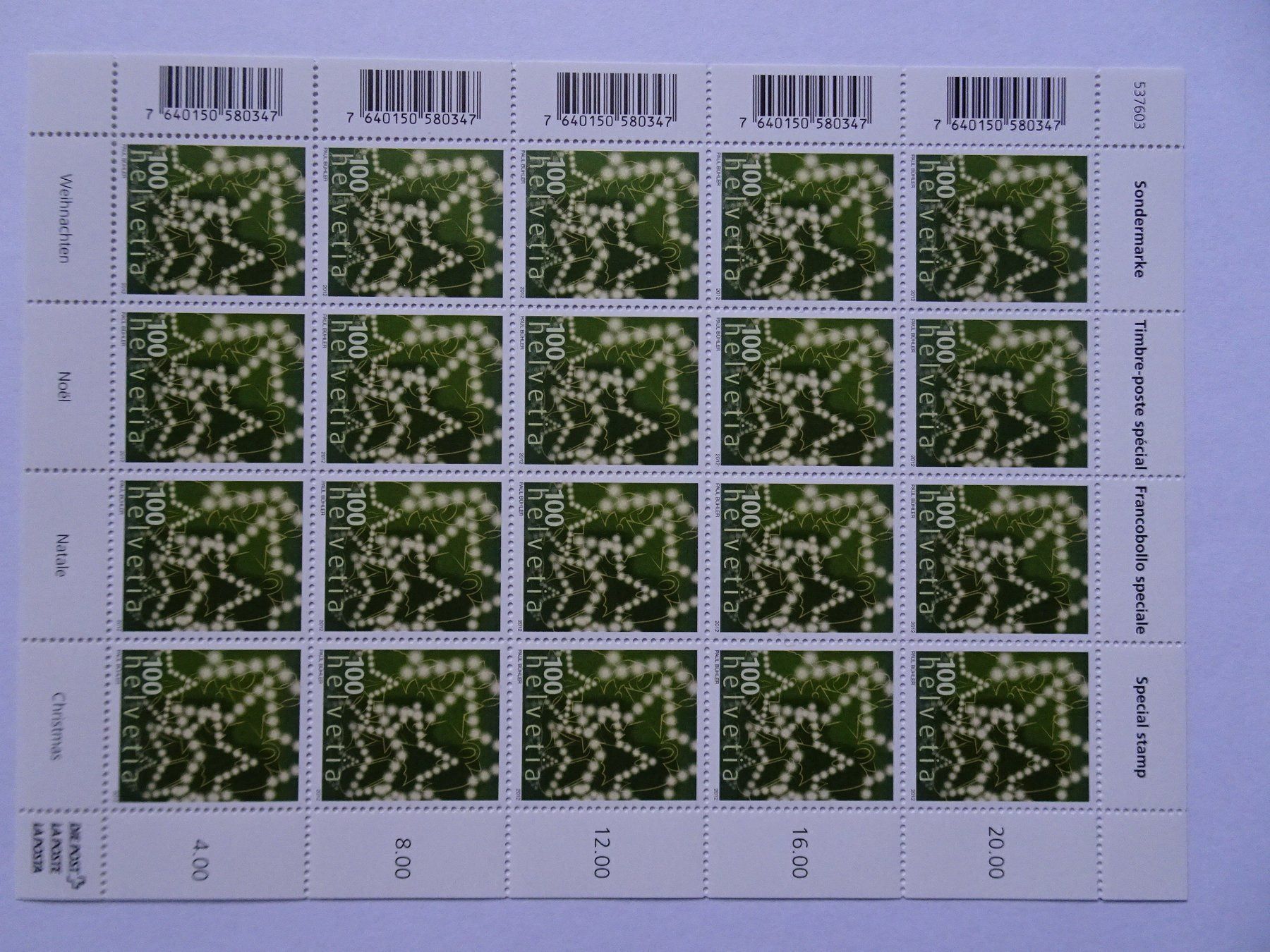 Alle Briefmarken: 2012* – Neu (gemäss Beschreibung) aus Aadorf von Chnorli-Furz