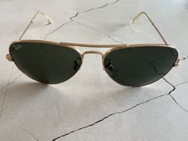 Sonnenbrille Ray-Ban "Aviator" Gold