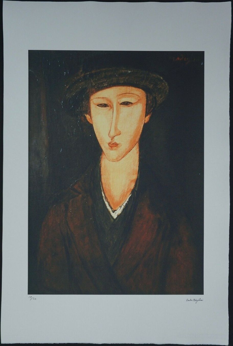 Foto & Immagini: Amedeo Modigliani   HANDNUMMERIERT  RUCKSIGNIERT – Usato da Gersau venduto da kunst-online