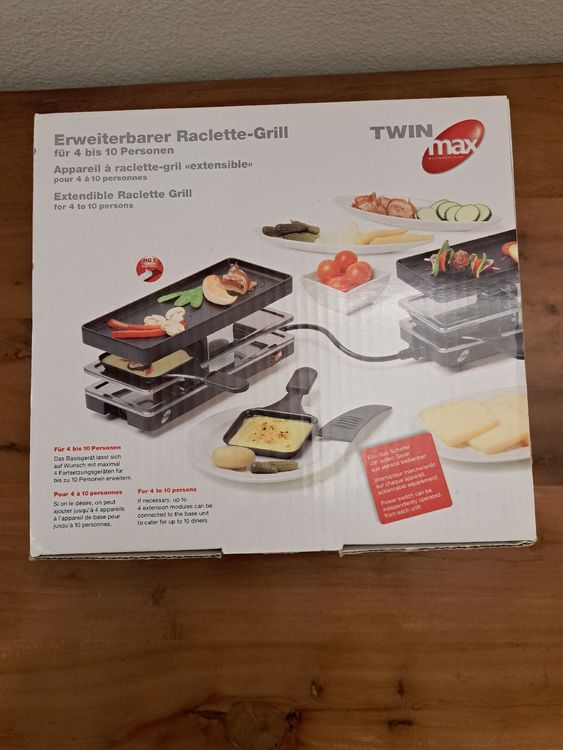 Raclette Grill Twin Max, erweiterbar, neuwertig von Stöckli (Neu ...