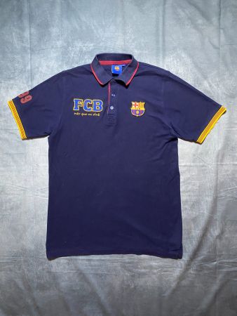 FC Barcelona Polo-Shirt Dunkelblau Grösse M