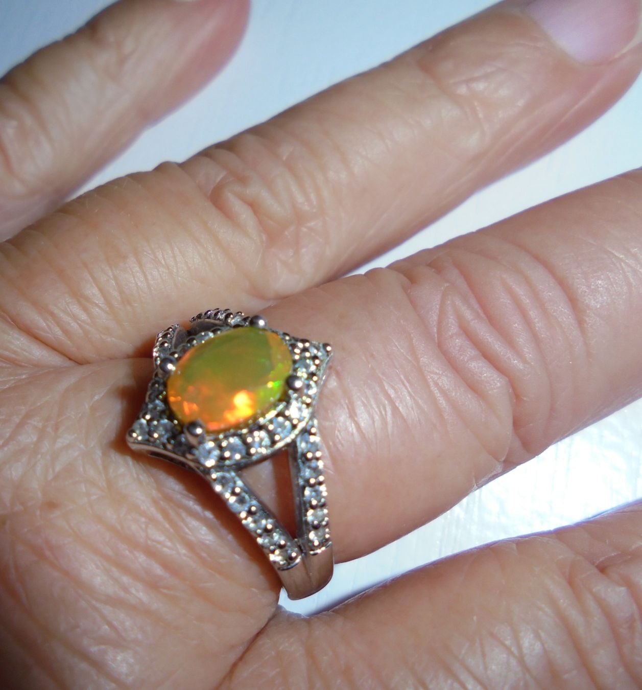 Anelli: Echtschmuck: Silberring 925er mit Welo-Opal / 56 – Nuovo (secondo la descrizione) da Zuchwil venduto da maumauchi 4