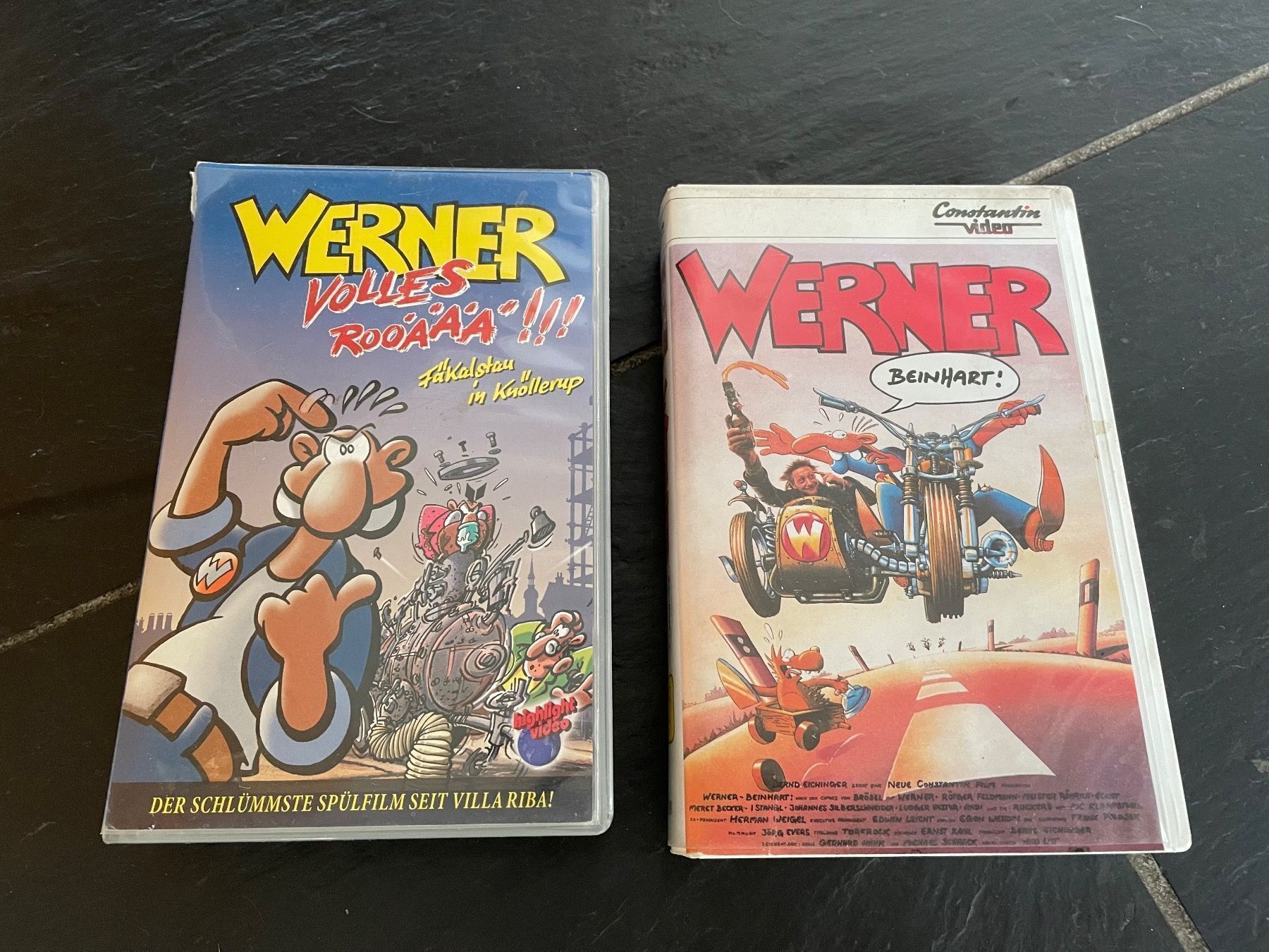 Tutti i VHS: 2 Stk. WERNER Video Kassetten – Usato da Neunkirch venduto da autoscooter57