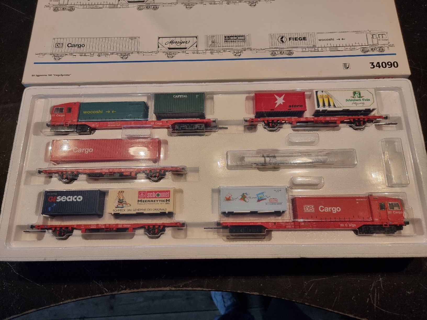 Märklin H0 Containerwagen-Set 34090 in sehr gutem Zustand (Gebraucht ...