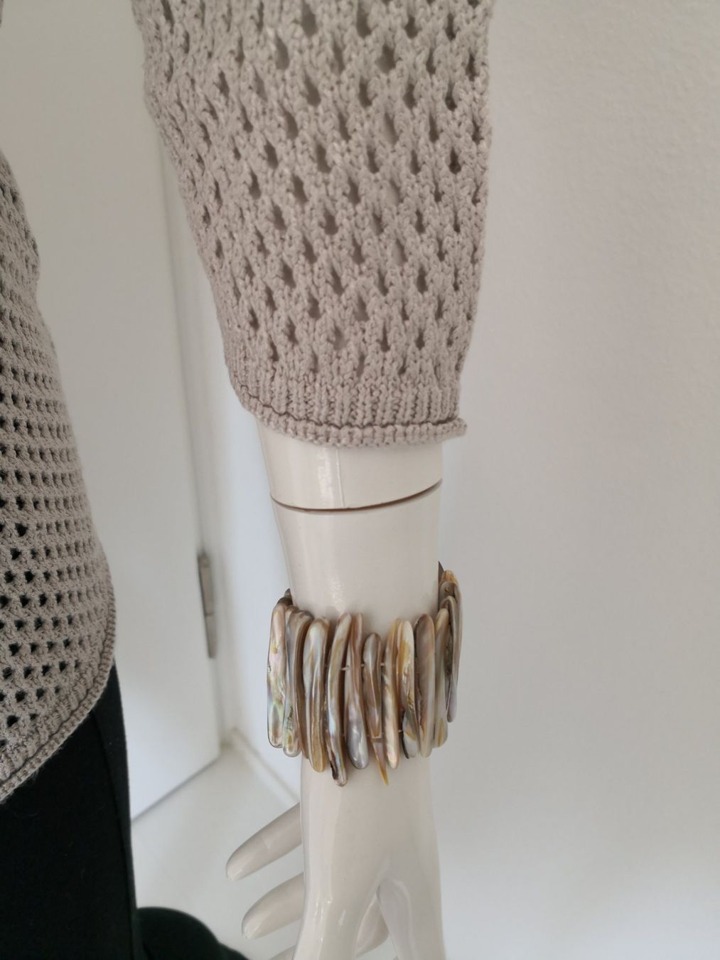 Maglioni & Felpe: 🤩STREET ONE STRICK-PULLOVER BEIGE GLANZIG – Usato da Olten venduto da Naja-Twins-Twins 9
