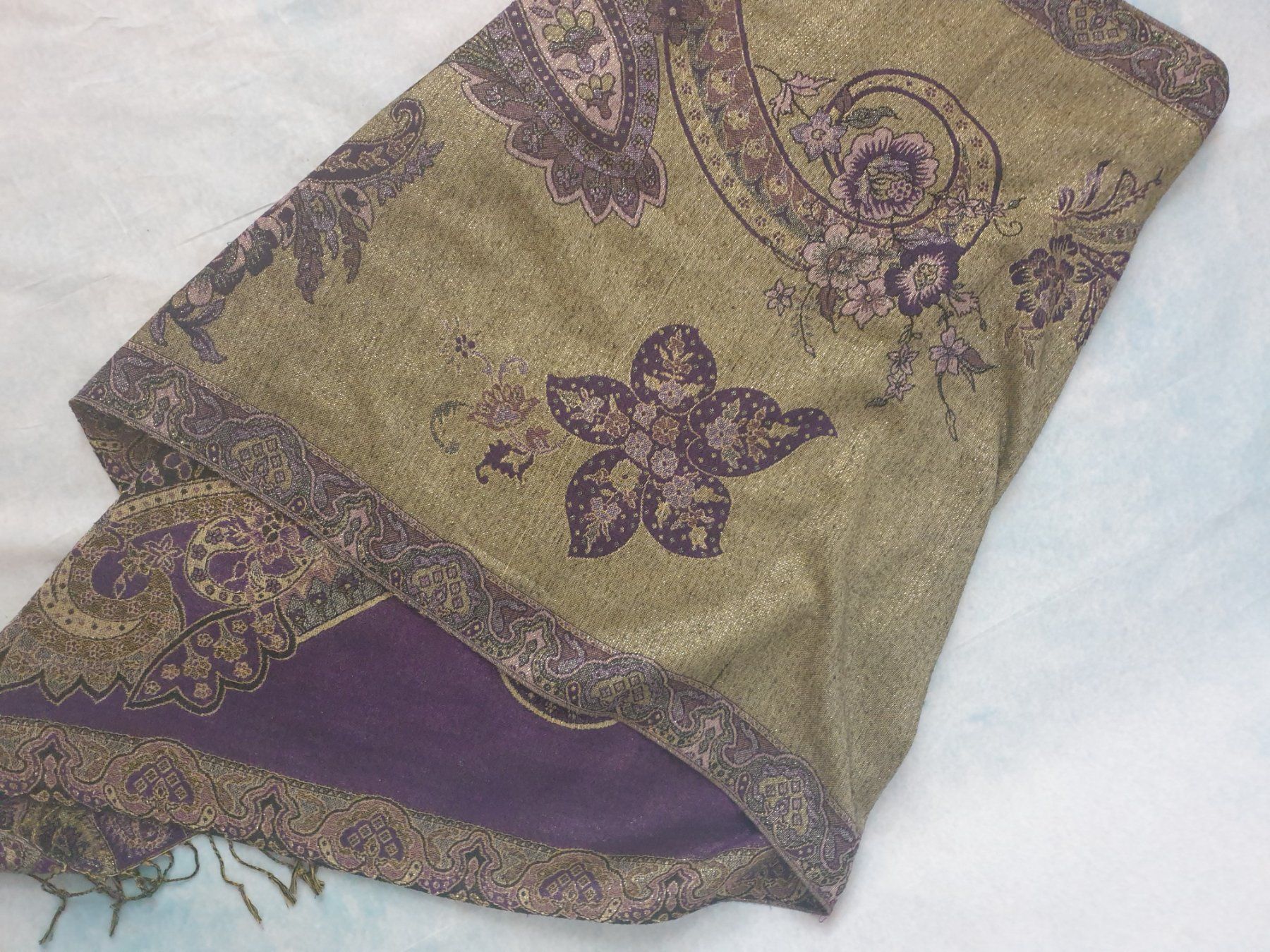 Foulards, Tücher & Schals: Pashmina violet – Neu (gemäss Beschreibung) aus Fribourg von VictoriaShop7 2