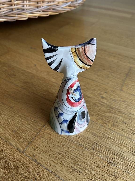 Tutte le decorazioni: Katze aus Ton - klingende Katze – Usato da Luzern venduto da sarafina2 1
