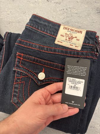 True Religion Carpenter Jeans Y2K Style, Size 28, New! 53