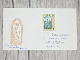 CL14 Enveloppe + Timbre Hongrie 1967