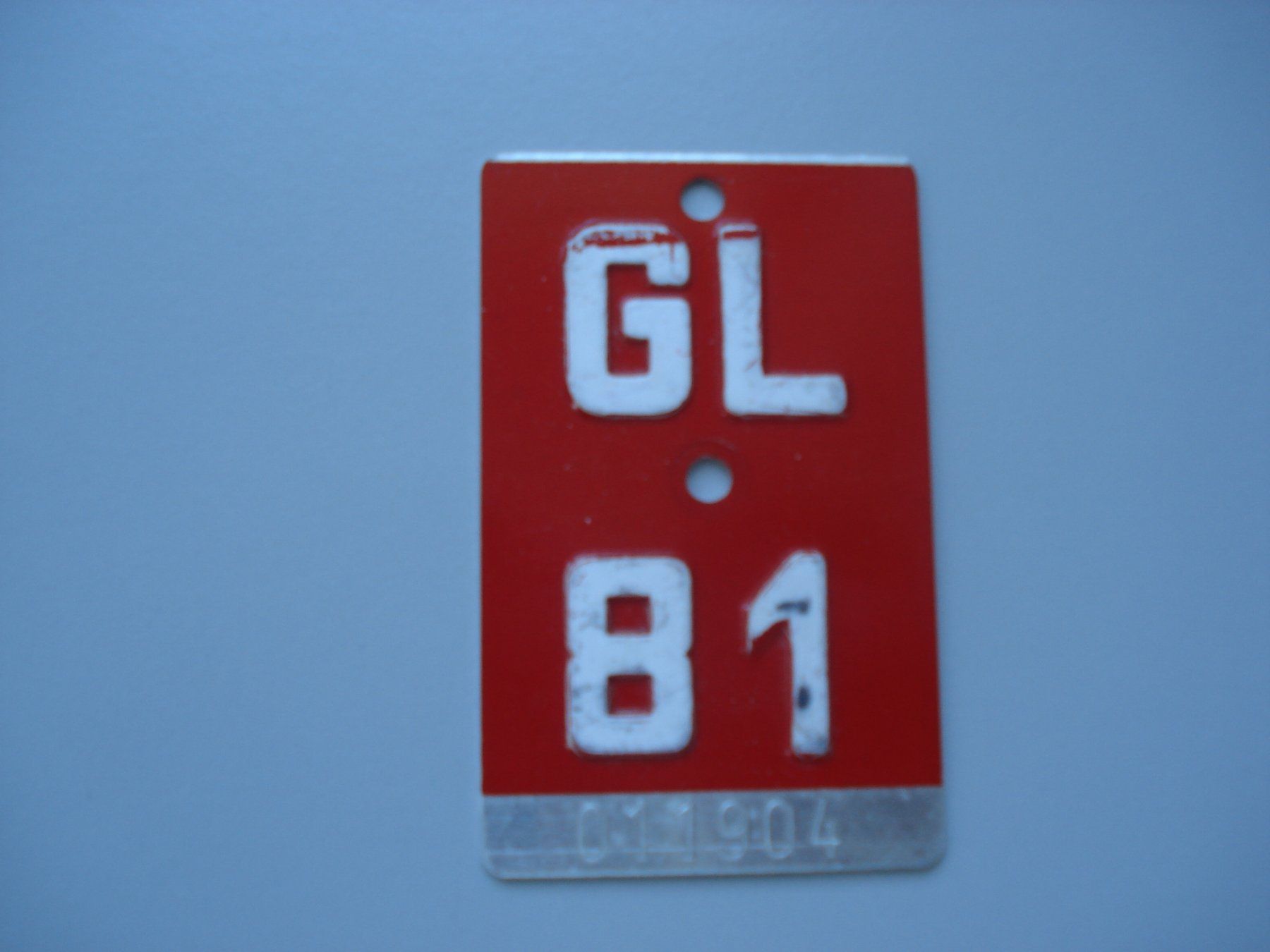 Insegne: Velonummer GL 1981 – Usato da Root venduto da vil_k76z