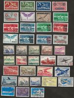 Schweiz 38 Flugpostmarken  gestempelt Katalog ca. 500.-