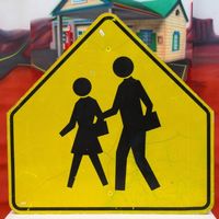 Achtung Kinder Verkehrsschild USA