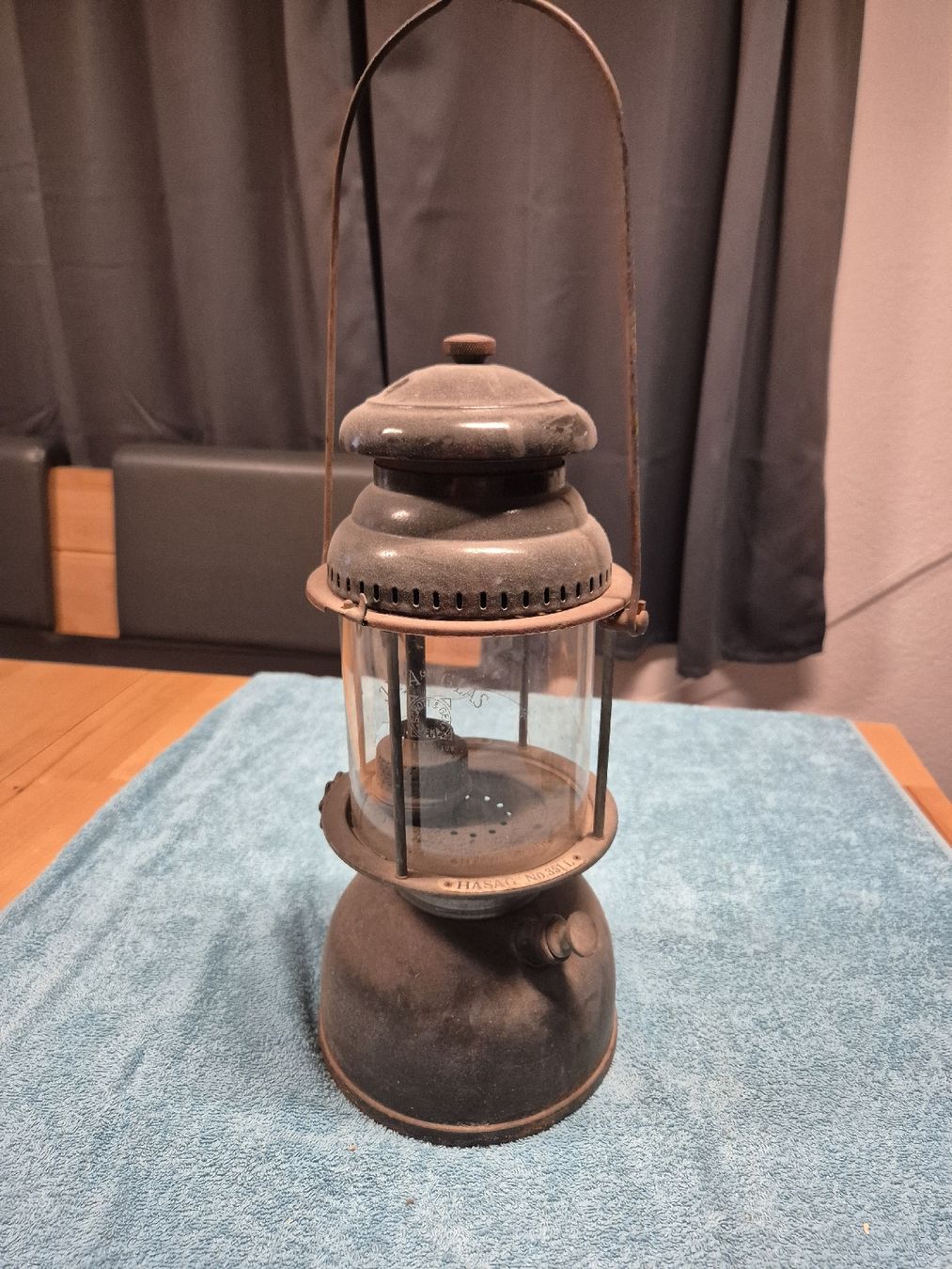 Lampade: Petroleum-Starklichtlampe, Hasag  1930/1940 – Difettoso da Vilters venduto da Fleiflomi