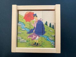 Würfel Puzzle Holz  Klötzli -Puzzle von Atelier Fischer