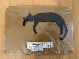Schwarze Katze Aufkleber Dekoration Neu