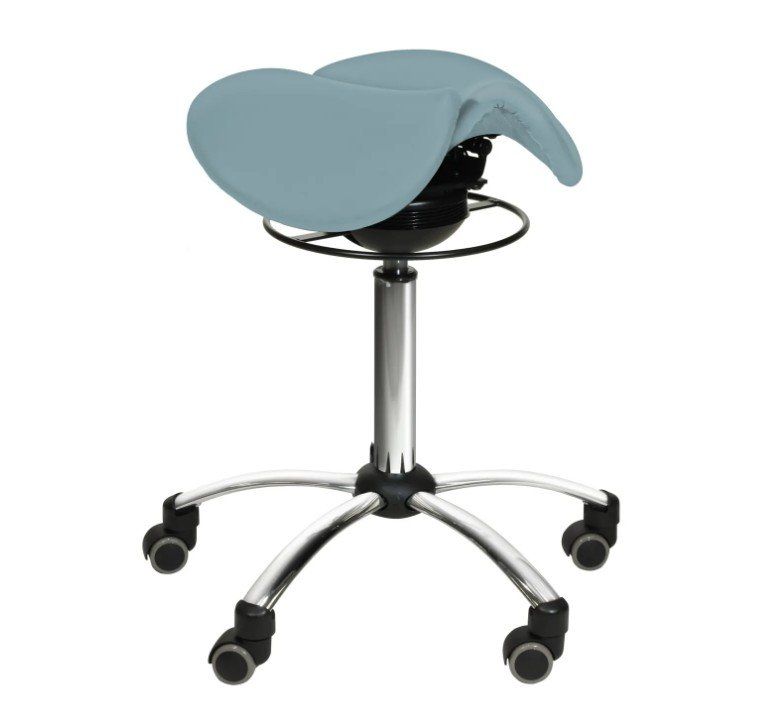 Sgabelli: Sattelhocker mit Swing-Mechanismus HELLBLAU – Usato da Schaffhausen venduto da Praxis-Nova 2