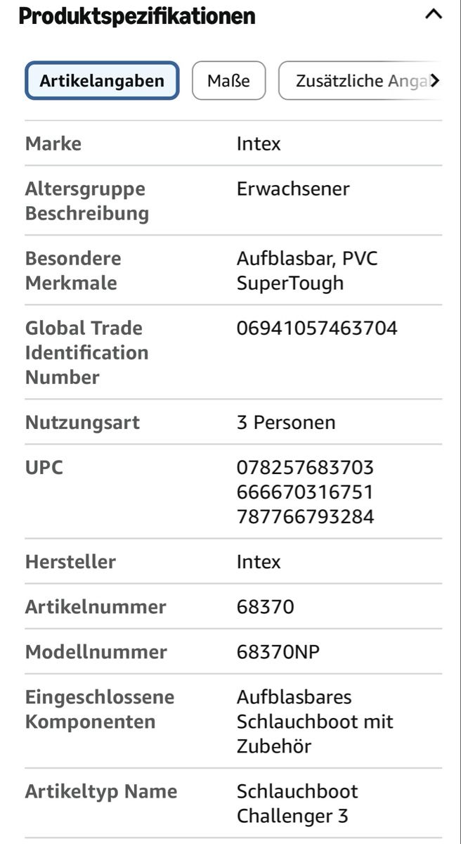 Barche: Schlauchboot blau/gelb – Nuovo (secondo la descrizione) da Giswil venduto da Mauritius9026 4