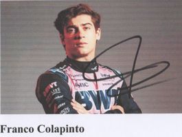 Autogrammfoto von F1-Rennfahrer Franco Colapinto ARG