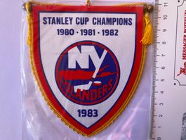 Vintage Fanion/Wimpel     STANLEY CUP CHAMPIONS  1980 à 1983