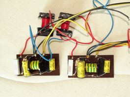 2 Frequenzweichen 2-Wege (x-over ca. 4khz) 8Ohm Lautsprecher