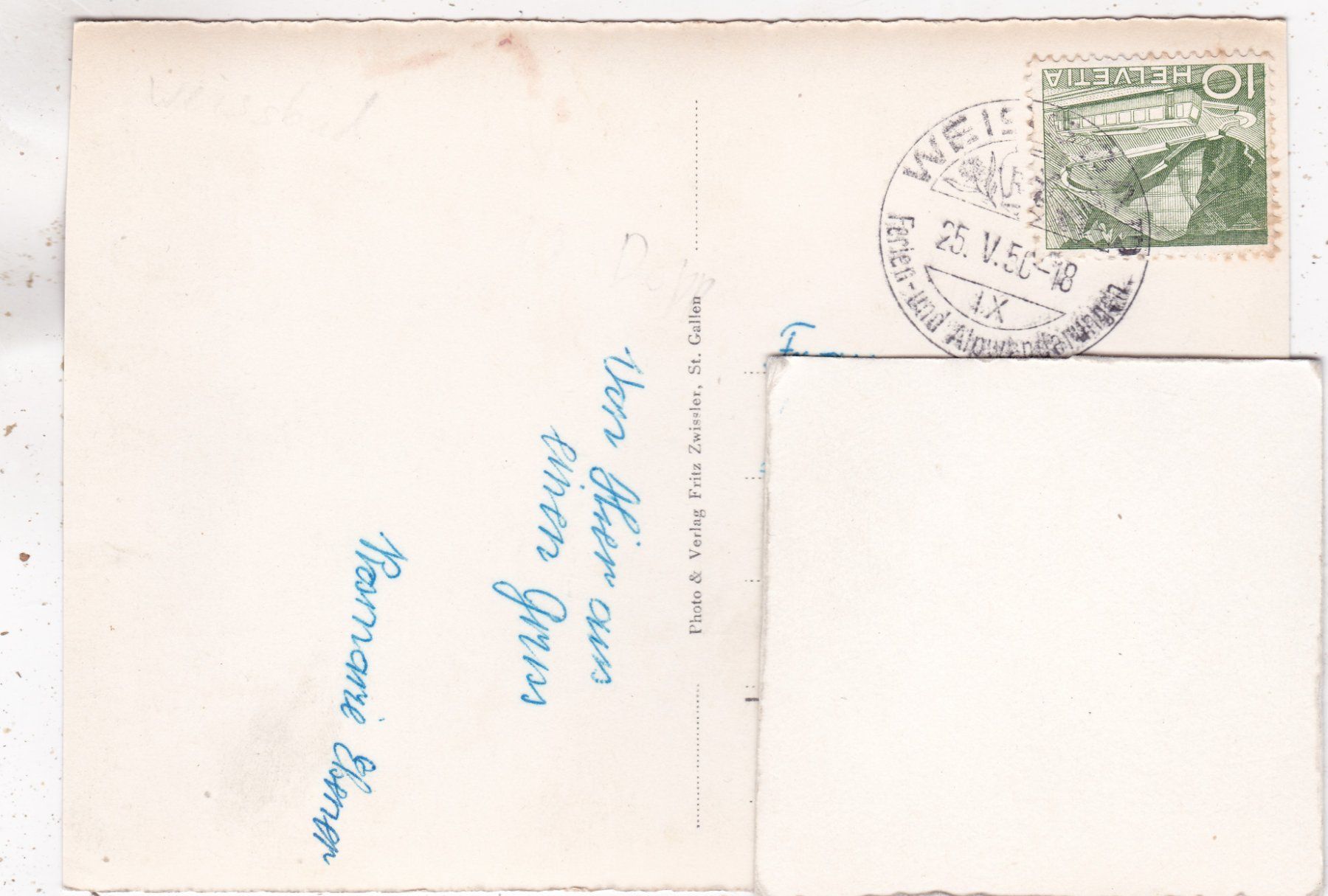 Cartoline postali: Appenzell Schloss 1950 – Usato da Herisau venduto da Lisegrat2008 1