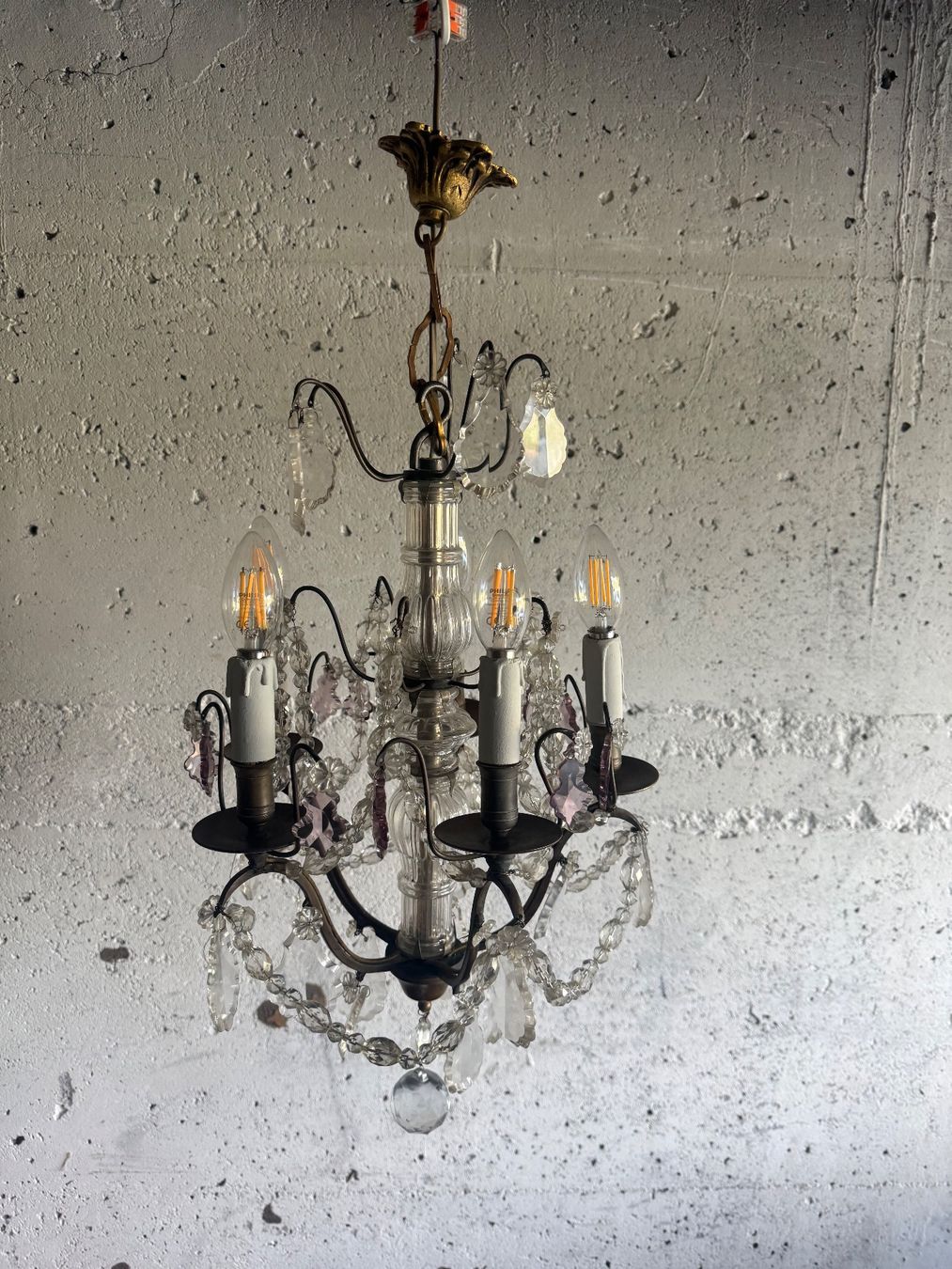 Lampes: 5-flammiger Kristalllüster – D'occasion à Niederscherli par ija_y67c 2