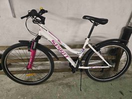 Spirit Fahrrad voll funktionsfähig weiss lila