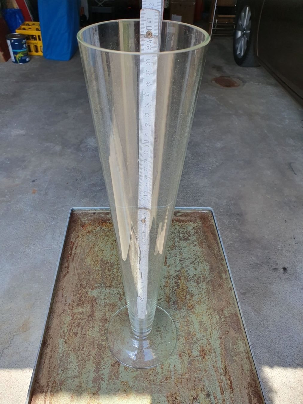 Vasen & Gefässe: Vase Glas für Schnittblumen – Neu (gemäss Beschreibung) aus Einsiedeln von Py 1