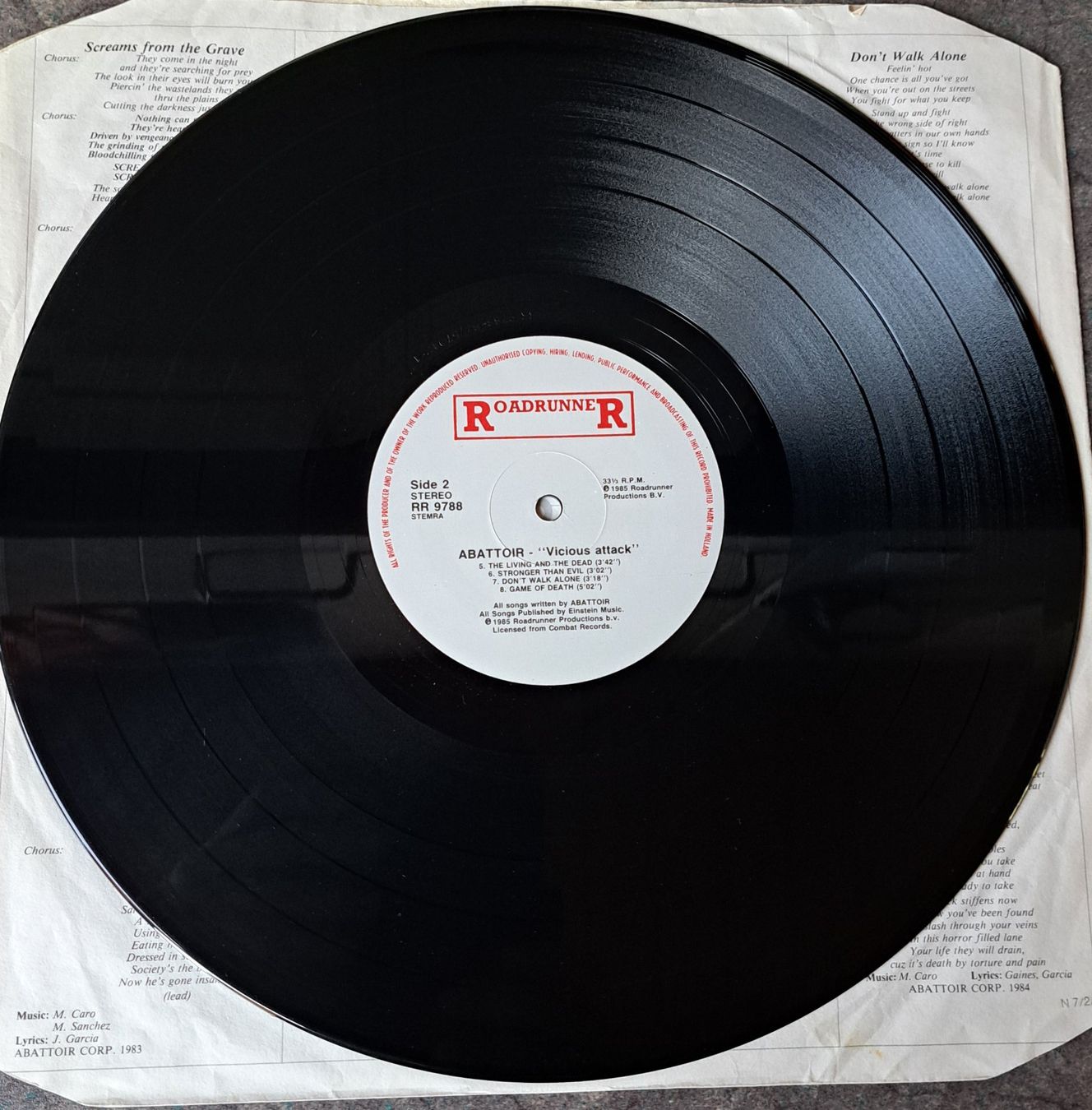 Dischi in vinile: Abattoir - Vicious Attack LP (1985) – Usato da Solothurn venduto da Temple_of_Triton 3