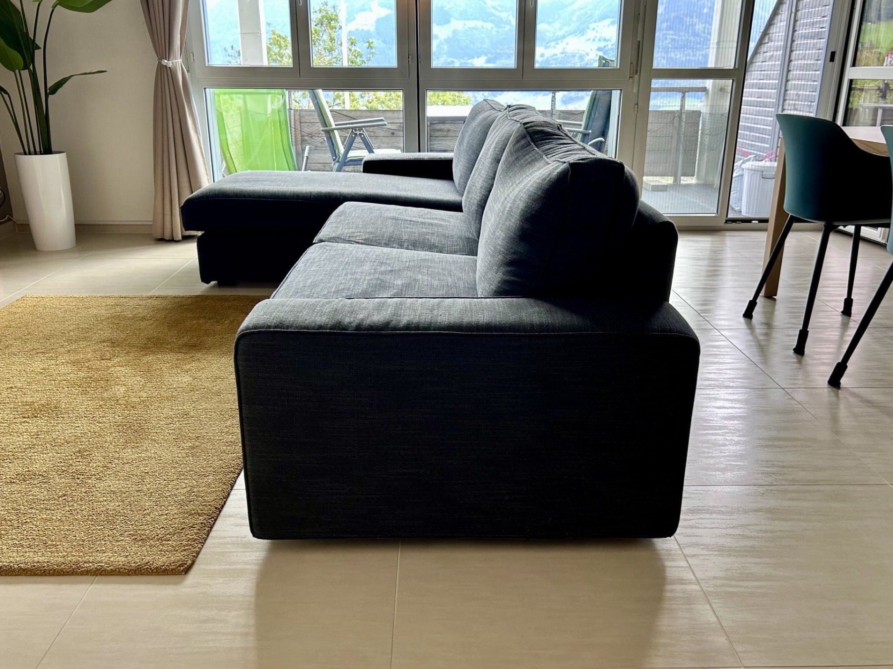 Divani: Sofa Stoff in Dunkelgrau – Usato da Rümlang venduto da surfer07 2