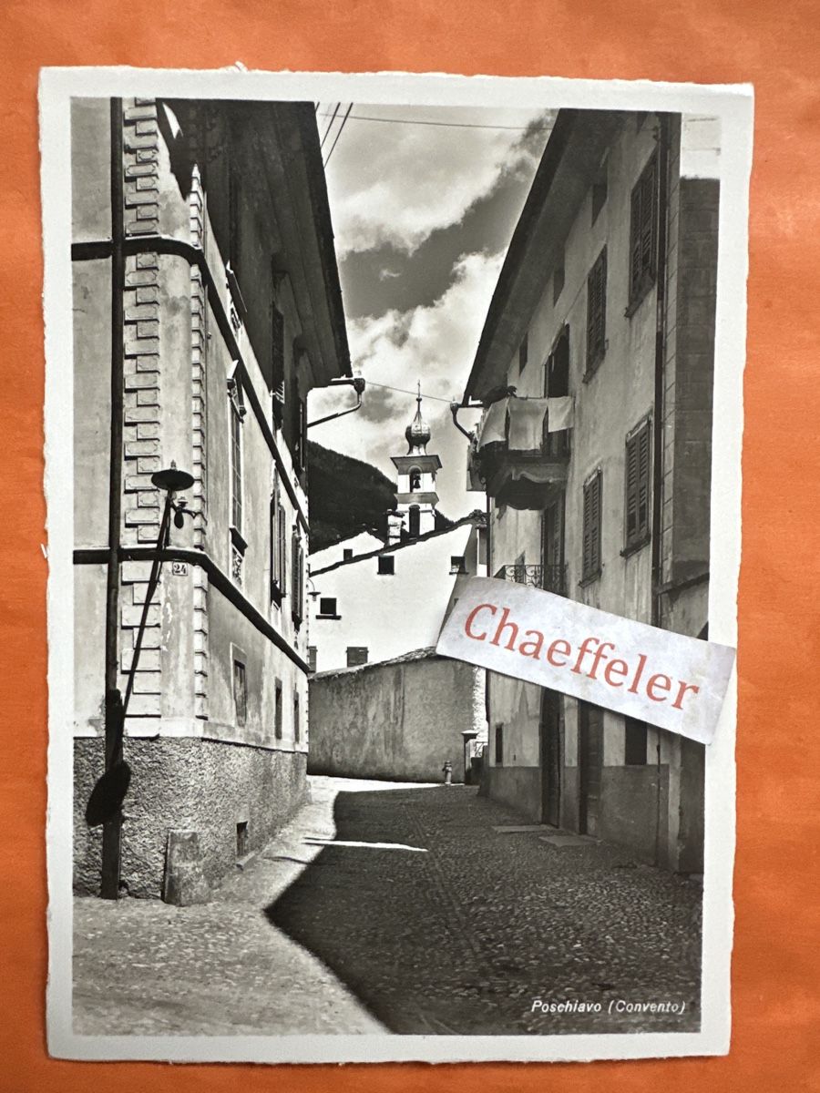 Cartoline postali: 1941 Poschiavo ( Convento ) – Usato da Zürich venduto da Chaeffeler