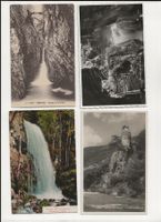 4 x AK ca 1910 - 1950 Wasserfälle - Gorges Welschland