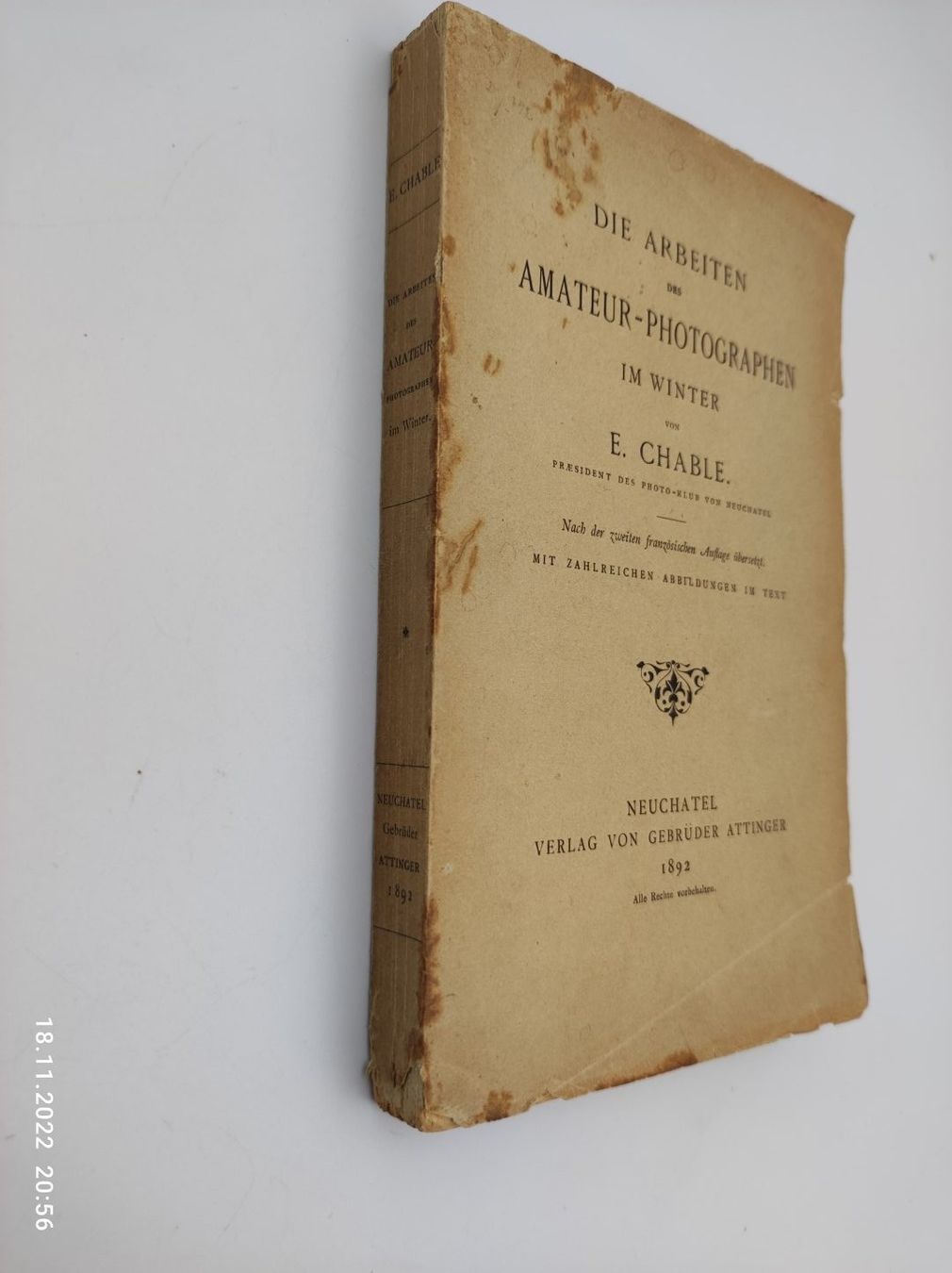 Livres: PHOTOGRAPHIE - EDOUARD CHABLE – D'occasion à Goldach par Gaip 6