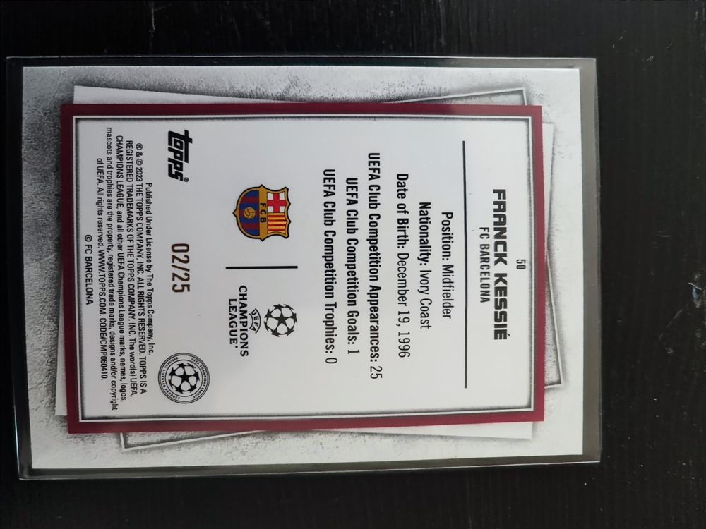 Frank Kessie Topps Superstar SEISMIC 2