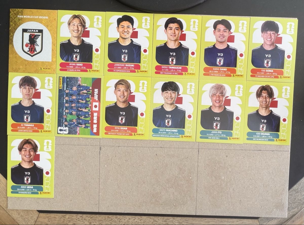 Panini Carte collezionabili: PANINI WM 2026 JAPAN - 13 Bilder!!! – Nuovo (secondo la descrizione) da Eggersriet venduto da Danytyna