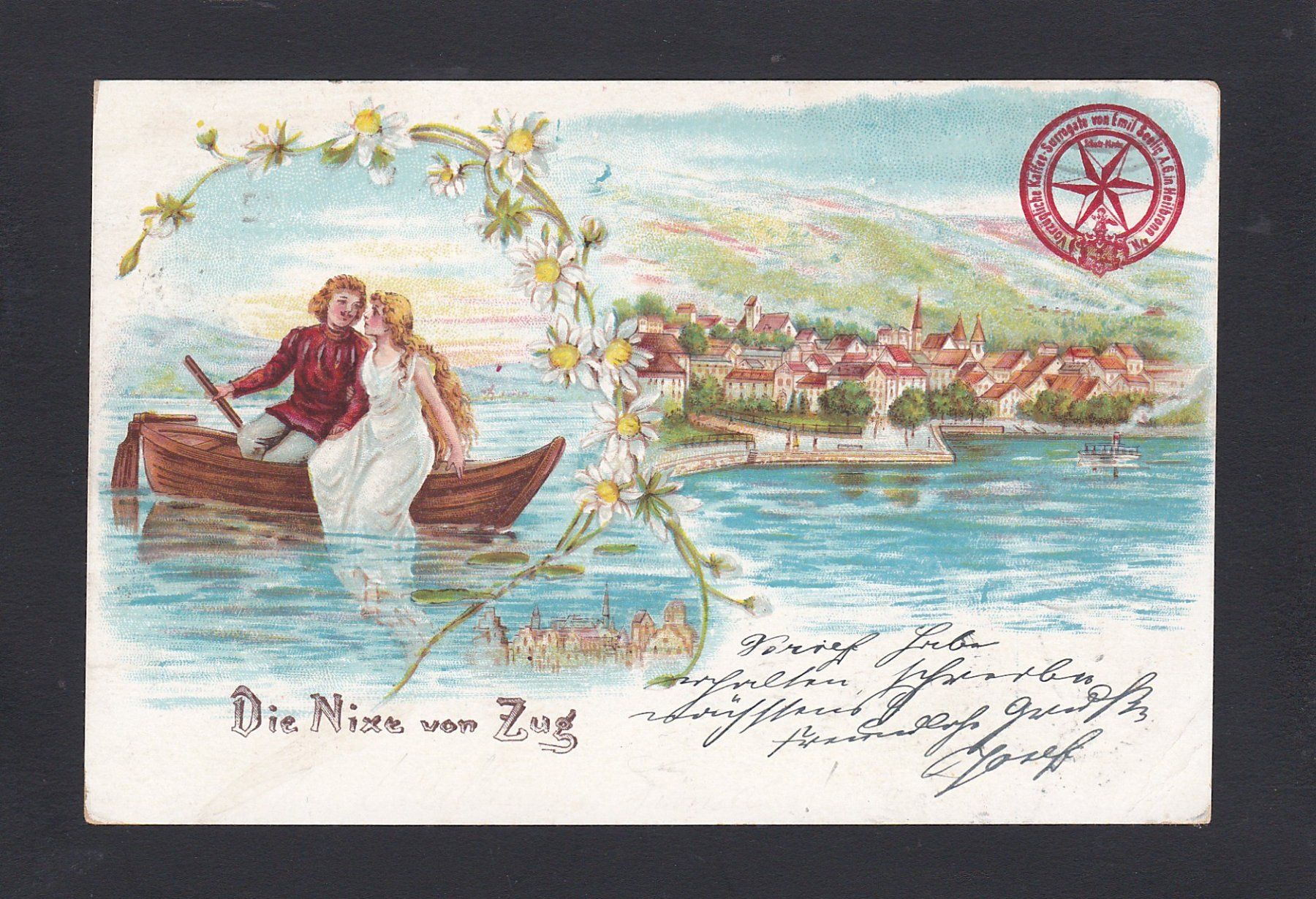 Cartoline postali: Nixe von ZUG, Litho 1899 – Usato da Reiden venduto da cinfis