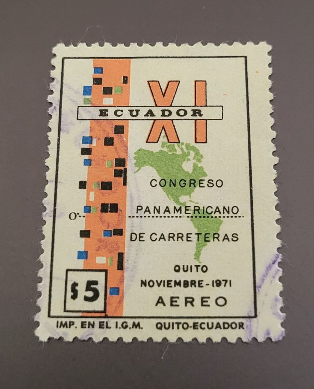 Tutti i francobolli: Ecuador 1971 Flugpost briefmarke – Usato da St Gallen venduto da Stampsalshobby