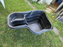 Gartenteich Fertigteich 150 Liter 120x80x45cm neuwertig