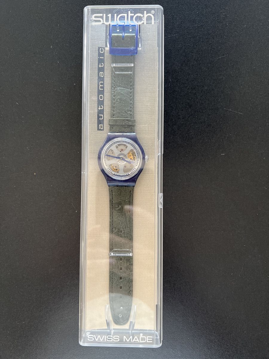 Swatch Orologi: Swatch Automatic (SAN102) Baeru – Nuovo e nell'imballaggio originale da Künten venduto da Spike17