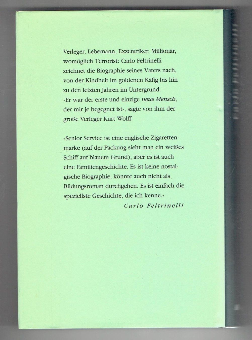 Livres: Senior Service Carlo Feltrinelli – Neuf (Voir description) à Flims - Dorf par Stagediver 1