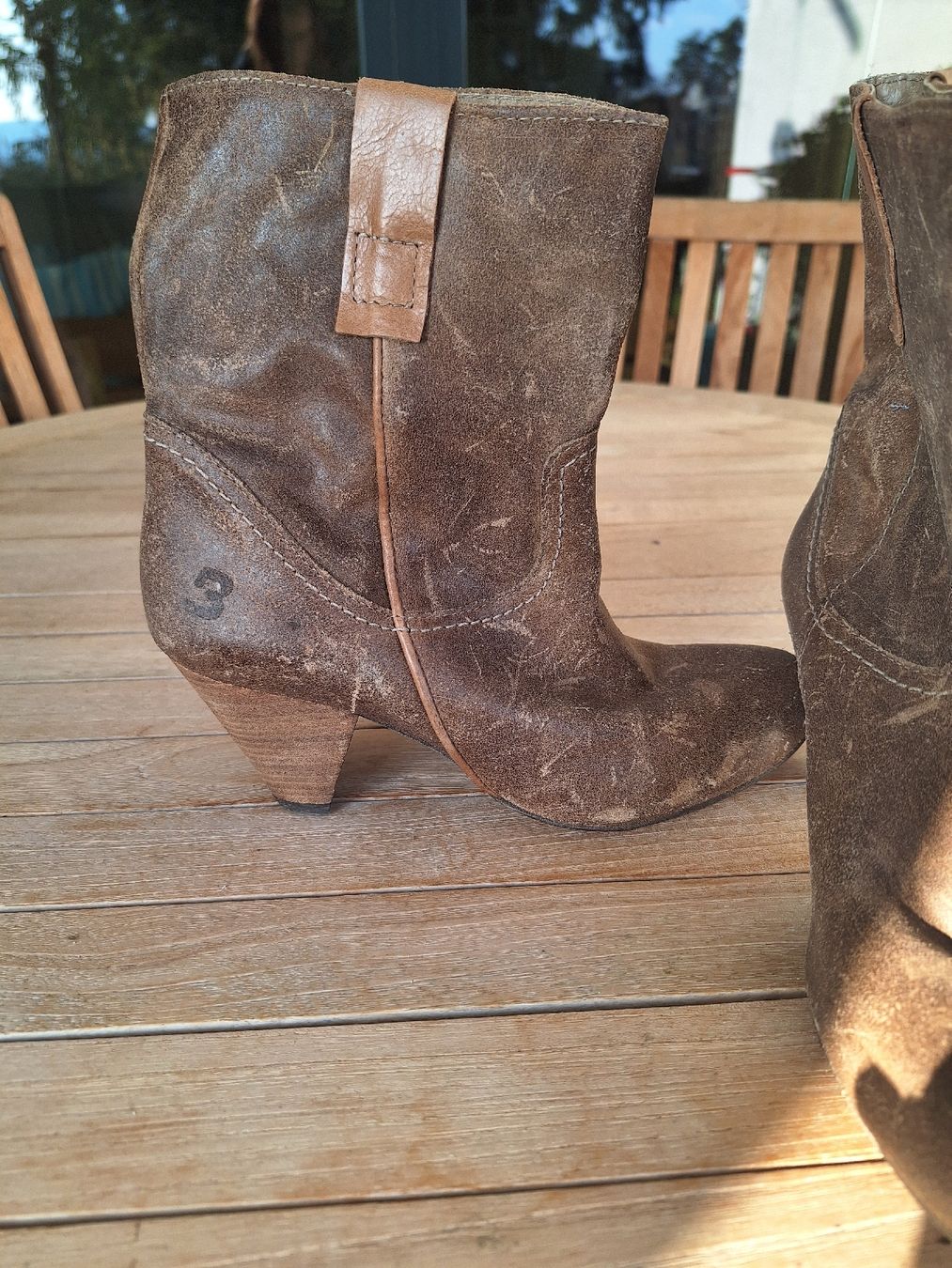 Walder Scarpe da donna: Wild Lederstiefeletten – Nuovo (secondo la descrizione) da Bassersdorf venduto da Makeje58 2