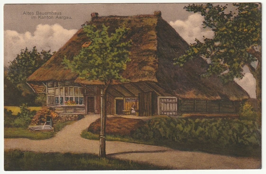 Cartoline postali: AK Aargauisches Bauernhaus 1920 – Usato da Fislisbach venduto da Zigzag12